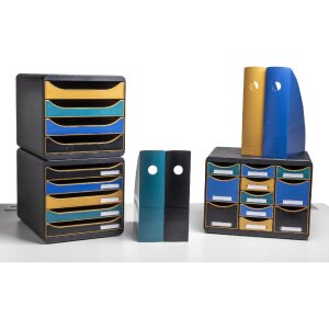 Exacompta Big Box ladebox met 5 laden Neo Deco geassorteerde kleuren