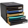 Exacompta Big Box ladebox met 5 laden Neo Deco geassorteerde kleuren