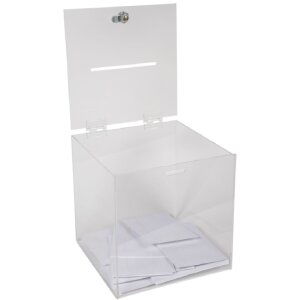 Exacompta 89058D Urn 21cm met afneembaar deksel kristal acryl transparant