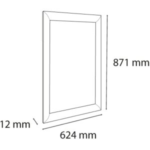 Exacompta 8194358D Posterhouder A1 Aluminium Exacryl zilver