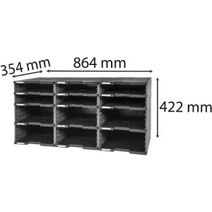 Exacompta ModuloDoc 385714D 12 vakken zonder laden...