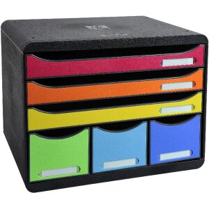 Iderama 306798D STOREBOX ladebox 6 open lades regenboog