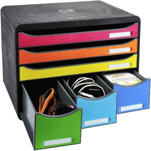 Iderama 306798D STOREBOX ladebox 6 open lades regenboog