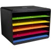 Exacompta 305798D Iderama desktopsorteerder 5 vakken liggend formaat regenboogkleuren