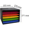 Exacompta 305798D Iderama desktopsorteerder 5 vakken liggend formaat regenboogkleuren