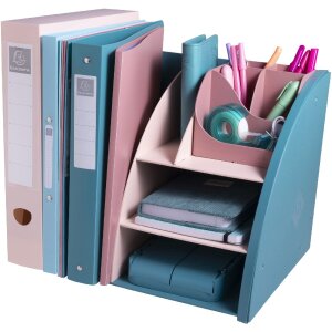 Exacompta 394606D Desktop Organiser Skandi Stille Oceaan Blauw Naakt