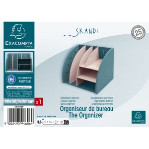 Exacompta 394606D Desktop Organiser Skandi Stille Oceaan Blauw Naakt