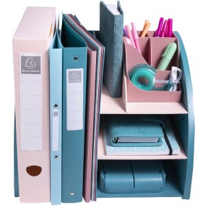 Exacompta 394606D Desktop Organiser Skandi Stille Oceaan Blauw Naakt