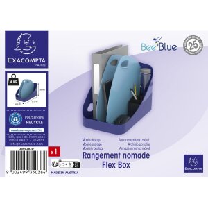 Exacompta 3500383D FLEX BOX Bee Blue Marineblauw Lichtblauw