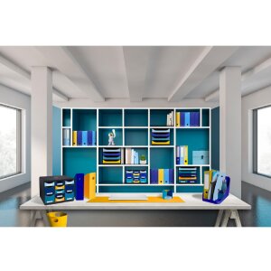 Exacompta 3500383D FLEX BOX Bee Blue Marineblauw Lichtblauw