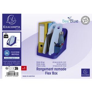 Exacompta 3500383D FLEX BOX Bee Blue Marineblauw Lichtblauw