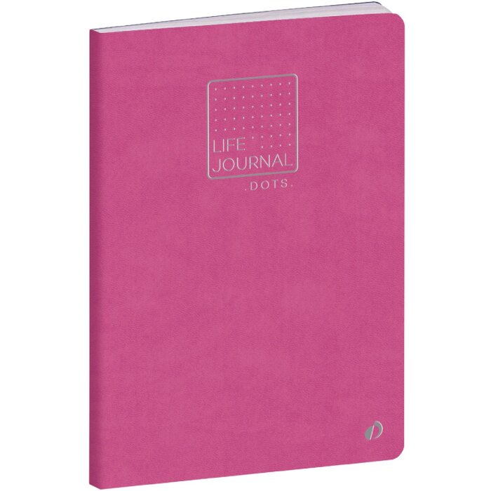 Quo Vadis Life Journal Dots Notitieboek Roze 15x21 cm Clairefontaine papier