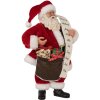 Clayre Eef kerstman kerstdecoratie 27 cm rood plastic landelijke stijl