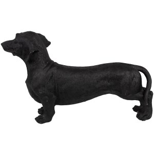 Clayre & Eef 6PR5070 Decoratie Hond Zwart 37x11x23 cm...