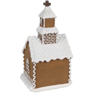 Clayre & Eef 6PR4304 Decoratiehuisje met LED 8x7x15 cm