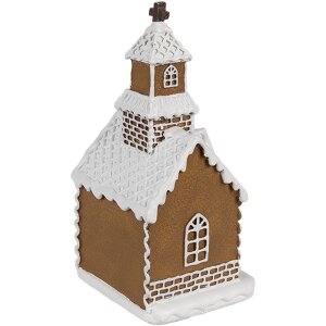 Clayre & Eef 6PR4304 Decoratiehuisje met LED 8x7x15 cm