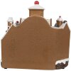 Clayre Eef Kerstversiering Peperkoekhuisje LED Muziek 33x17x30 cm Bruin