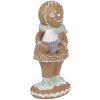 Clayre Eef kerstfiguurtje peperkoekman 11 cm bruin landelijke stijl