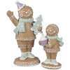 Clayre Eef kerstfiguurtje peperkoekman 11 cm bruin landelijke stijl