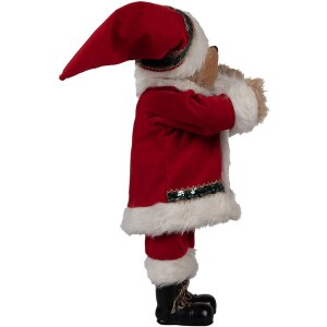 Clayre Eef kerstdecoratie figuur beer 51 cm rood plastic...