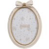 Clayre & Eef 2F1165 Fotolijst Beige Ovaal 16x3x22 cm / 13x18 cm Romantisch