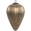 Clayre & Eef 6GL4555L Kerstboombol Goud Ø 14x20 cm Glazen Kerstbal