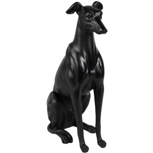 Clayre & Eef 6PR5069 Decoratiefiguurtje Hond Zwart...