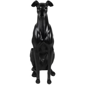 Clayre & Eef 6PR5069 Decoratiefiguurtje Hond Zwart...