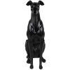 Clayre & Eef 6PR5069 Decoratiefiguurtje Hond Zwart 20x10x30 cm Polyresin