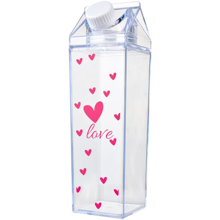 Clayre & Eef 65699 Drinkfles 500 ml 6x6x20 cm