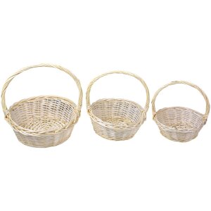 Clayre & Eef 65722 Mand Set van 3 Rotan Beige...