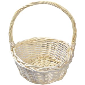 Clayre & Eef 65722 Mand Set van 3 Rotan Beige Ø 33x12 27x11 22x9 cm