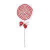 Clayre & Eef 65853 Kerstdecoratie Lolly Rood Wit 15x1x41 cm Plastic