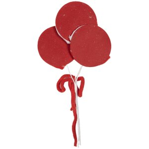 Clayre & Eef 65854 Decoratie Lolly 15x1x30 cm rood wit plastic