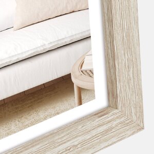 ZEP houten frame hal 15x20 cm naturel helder glas met standaard ophangfunctie