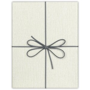 ZEP Doos Piacenza B 32x32x4 cm Cadeaudoos met strik Grijs