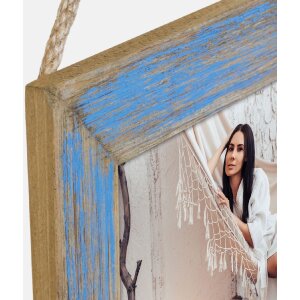 ZEP Houten fotolijst Voiron 3 fotos 10x15 cm Blauw Wit...