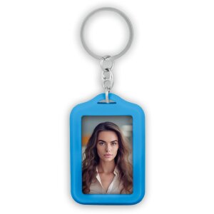 ZEP AR7L Sleutelhanger blauw voor foto 3,5x4,5 cm Double...