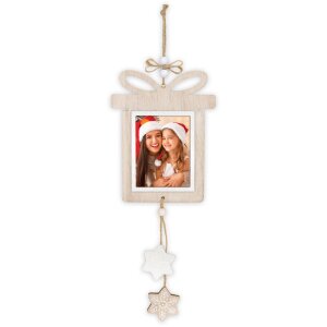 ZEP Erling B Houten decoratie met foto 7x9 cm om op te...