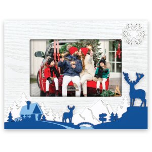 ZEP ZT8446 Bormio Houten Fotolijst 10x15 cm Wit Blauw