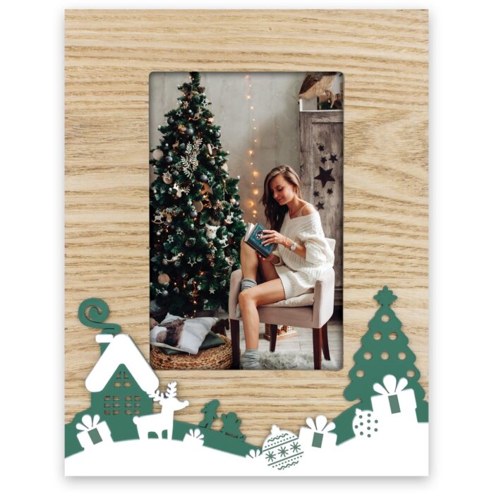 ZEP ZT9846 Klooster houten fotolijst 10x15 cm kerstdecor natuur