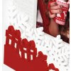 ZEP Verbier ZT8346 Houten Fotolijst 10x15 cm Wit Rood Kerstdesign