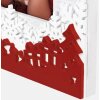 ZEP Verbier ZT8346 Houten Fotolijst 10x15 cm Wit Rood Kerstdesign