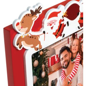 ZEP ZT2946 Cortina 10x15 cm fotolijst hout rood kerstdesign