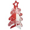 ZEP kerstboom hout rood wit 65 cm hoog 45 cm breed Decoratieve boom plug-in systeem