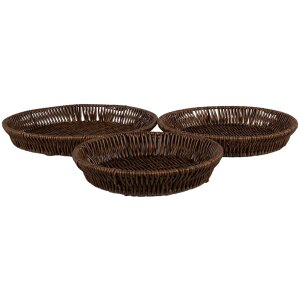 Clayre & Eef 65717 Opbergmand Set 3 Bruin Rond...