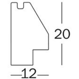 Walther NW824B Houten lijst 18x24 cm Zwart