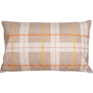 Clayre & Eef PPS36-1 Kussenhoes Pompoenmotief Beige Oranje 30x50 cm Landelijke stijl