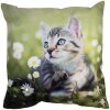 Clayre & Eef KT021.370 Kussenhoes groen grijs 45x45 cm polyester