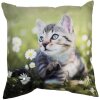 Clayre & Eef KT021.370 Kussenhoes groen grijs 45x45 cm polyester